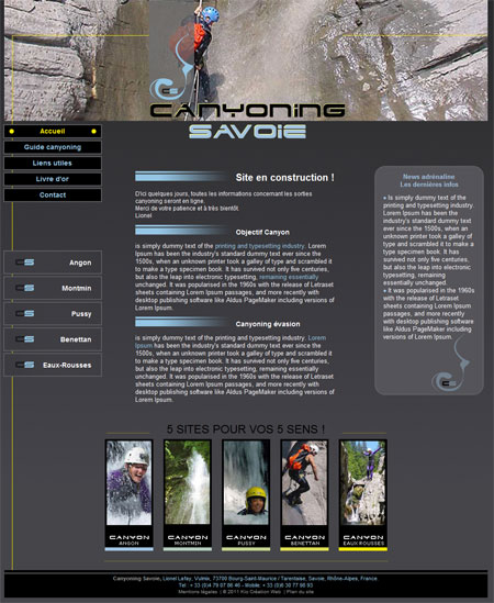 Création site Internet Savoie Canyoning Savoie Création site Internet Savoie Canyoning Savoie