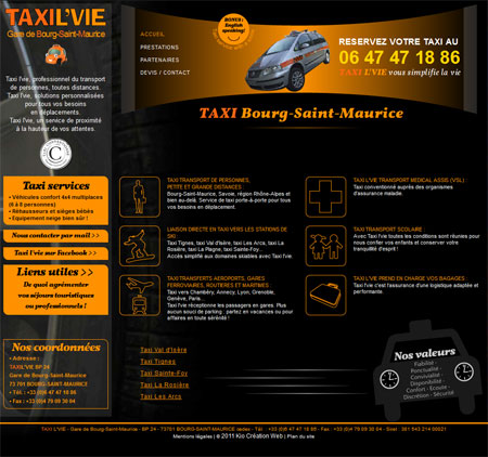 site internet Taxi Bourg St Maurice site internet Taxi Bourg St Maurice