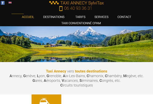 Photo du site Internet Taxi Annecy Taxisylvie