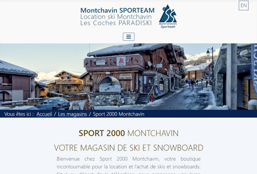 Magasins de sport Montchavin Les Coches