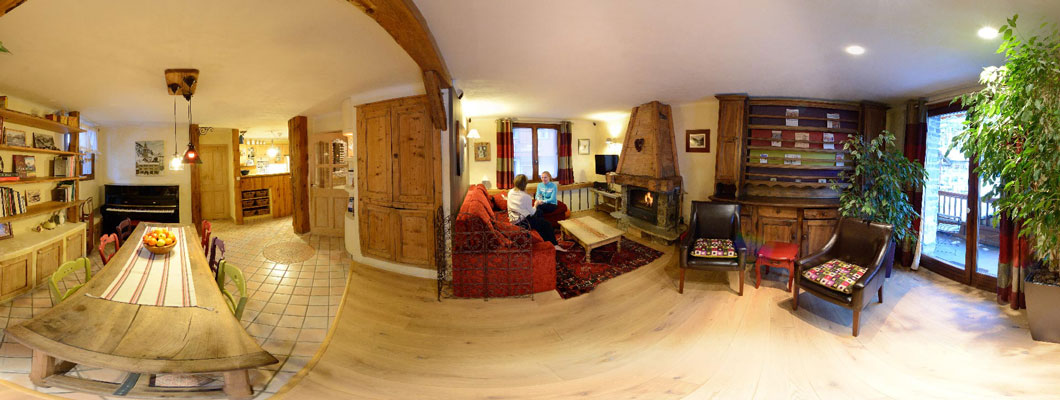 Visite virtuelle pour la location d'un chalet à Val-d'Isère